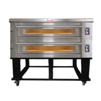 Marra Forni ELST73-36/2 Two-Deck Stackable Electric Deck Oven with 73 x 36-3/8 Inch MarraStone Hearth