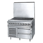 Thumbnail image #1 for Jade Range (Middleby) Titan JMRH-48B 48-Inch Modular Heavy-Duty Gas Charbroiler, Stainless Steel, Cast Iron Grates, 120,000 BTU