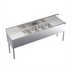 Thumbnail image #1 for Krowne Royal Series 84-Inch Four-Compartment Stainless Steel Underbar Sink Unit with Dual Drainboards