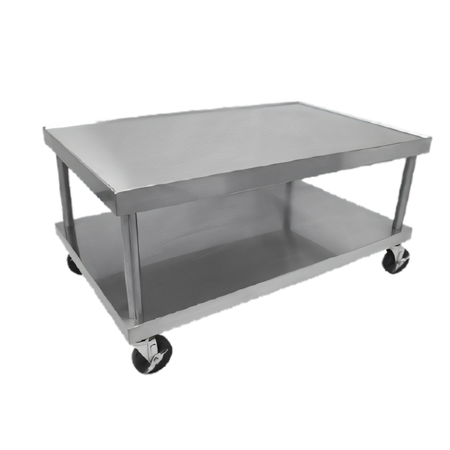 Product image #1 for Vulcan 73-Inch Wide Stainless Steel Equipment Stand with Undershelf and Casters