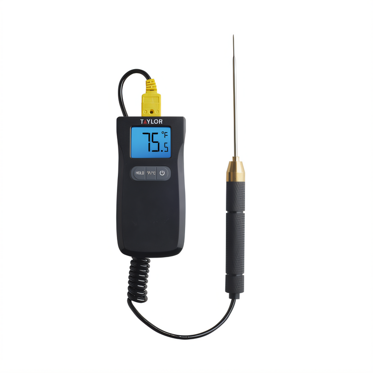 Product image #1 for Taylor Precision Digital Type K Thermocouple Meat Thermometer with 1.5 mm Pivoting Probe