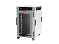 Metro HotBlox Narrow 8-Pan Single-Section Undercounter Insulated Holding Cabinet with Clear Door and Touchscreen Controls
