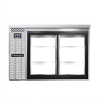 Continental Refrigerator BB50SNSSSGDPT 50 Inch Shallow Depth Pass-Thru Back Bar Cooler with Sliding Glass Doors