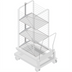Thumbnail image #1 for Grease Drain Set for Type 20-Half Size Pro/Classic Mobile Oven Racks