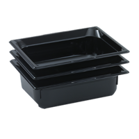 Vollrath Super Pan 1/1 GN 6-Inch Deep Black Polycarbonate Food Pan