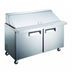 Thumbnail image #1 for Black Diamond 47-Inch 2-Section Refrigerated Mega Top Salad/Sandwich Prep Table