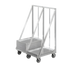 Thumbnail image #2 for Double-Wide Heavy-Duty Aluminum Bun Pan/Dough Box Dolly, 2-Stack, 200-Pan Capacity