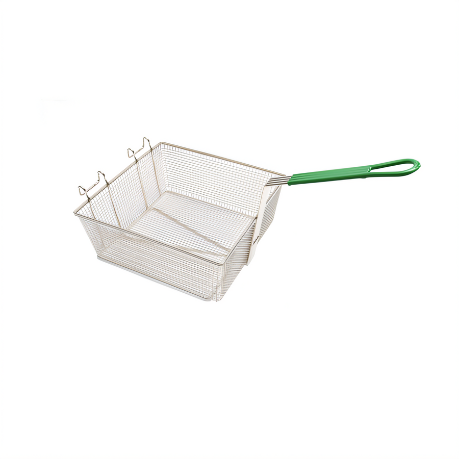 Product image #1 for Full-Size Square Nickel-Plated Steel Medium-Mesh Floor Fryer Basket