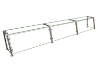 Hatco Flav-R-Shield™ Full-Service Pass-Over Sneeze Guard, 3-Bay, 108W x 11.5D x 18H