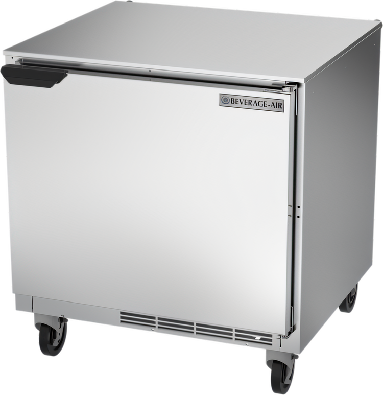 Product image #1 for Beverage-Air 1-Section Undercounter Refrigerator with Solid Door, 32 Inch Wide, 7.2 Cu. Ft.