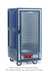 Thumbnail image #1 for Metro C5 3 Series Mobile 3/4 Height Heated Holding Cabinet with Blue Insulation Armour, Clear Door, and Lip Load Slides