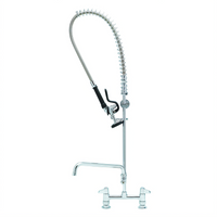 T&S Brass equip 8-Inch Center Deck Mount Pre-Rinse Unit with 10-Inch Add-On Faucet