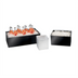 Thumbnail image #1 for Cal-Mil 10 x 12 x 7 Inch White Melamine Ice Housing with Removable Polycarbonate Pan