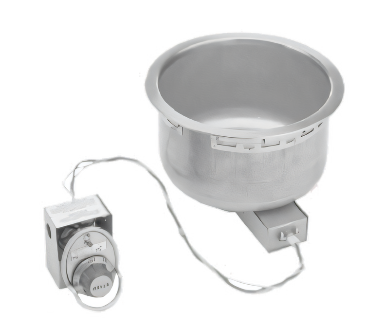 Product image #1 for Wells SS-10D Electric Top-Mount Round Drop-In Food Warmer, 11 Quart, Non-Insulated, With Drain