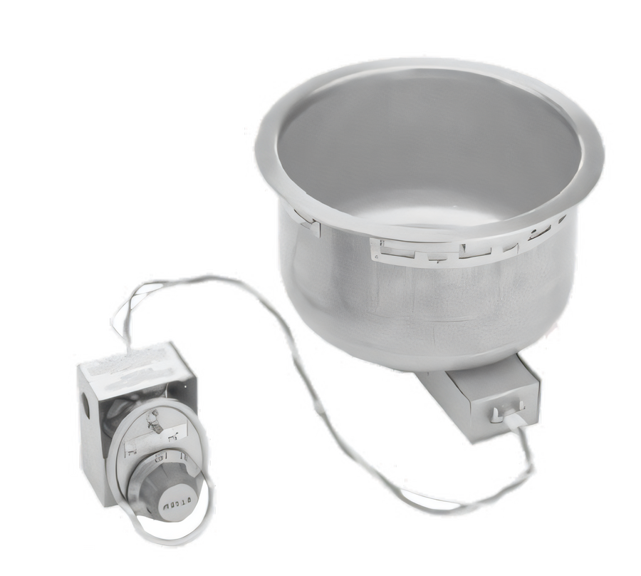 Product image #1 for Wells SS-10D Electric Top-Mount Round Drop-In Food Warmer, 11 Quart, Non-Insulated, With Drain