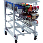 Thumbnail image #1 for Eagle Group Panco OCR-10-4AP-X Half-Size Mobile Gravity-Fed Can Rack for #5 and #10 Cans, 72 #10/96 #5 Capacity