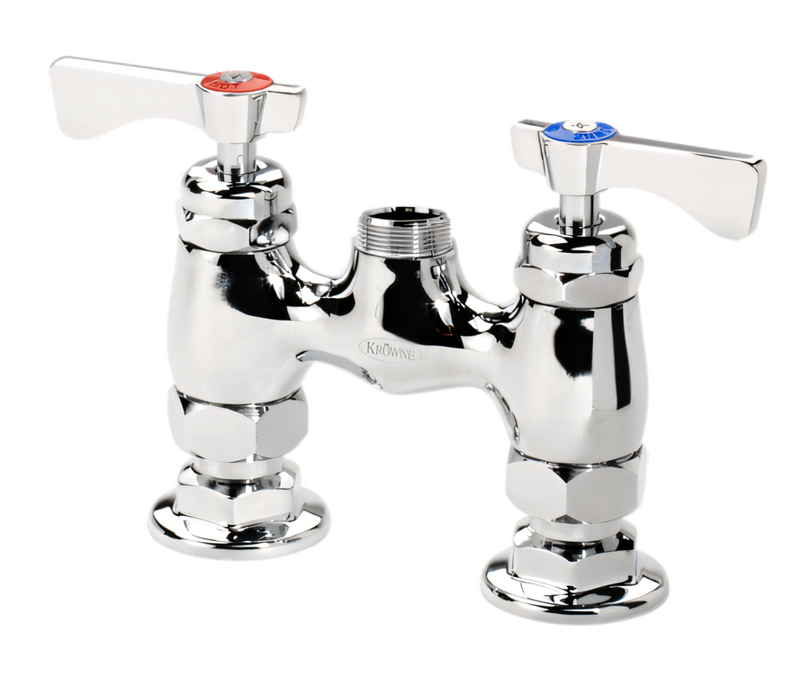 Product image #1 for Krowne Royal Series 4-Inch Center Raised Deck Mount Faucet Base Less Spout
