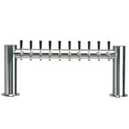 Thumbnail image #1 for Micro Matic USA Metropolis METRO-H-10PSSKR 10-Faucet Countertop Glycol-Cooled Draft Beer Tower, 2-Column, Polished Stainless Steel