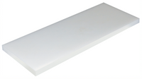 BK Resources 61 x 121 x 1 Inch White High-Density Polyethylene Cutting Board