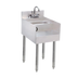 Thumbnail image #1 for Advance Tabco Underbar Basics™ 18-Inch Stainless Steel Blender Station with Dump Sink and Splash-Mount Faucet