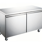 Thumbnail image #1 for Hurakan by Equip.me 60-Inch Two-Section Undercounter Freezer with Stainless Steel Exterior and Electronic Control
