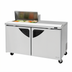Thumbnail image #1 for Turbo Air Super Deluxe Two-Section Sandwich/Salad Prep Table, 60-Inch, 16 Cu. Ft., 8-Pan Opening, Stainless Steel