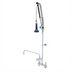 Thumbnail image #1 for T&S Brass EverSteel DuraPull 8-Inch Center Deck Mount Workboard Add-On Faucet Pre-Rinse Unit with 12-Inch Swing Nozzle