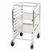 Thumbnail image #1 for Winco Mobile Half-Height Aluminum Sheet Pan Rack, 10 Full-Size or 20 Half-Size Pan Capacity