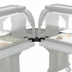 Thumbnail image #2 for Cambro Versa Food Bar Corner Connector, 36 x 36 x 4-1/4 Inch, Black