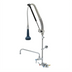 Thumbnail image #1 for EverSteel Wall-Mount Workboard Pull-Down Pre-Rinse Unit with Add-On Faucet, 12-Inch Swing Nozzle, 4-Inch Centers