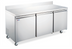 Thumbnail image #1 for Omcan 72-Inch Three-Section Worktop Refrigerator With Backsplash, 17 Cu. Ft., Stainless Steel