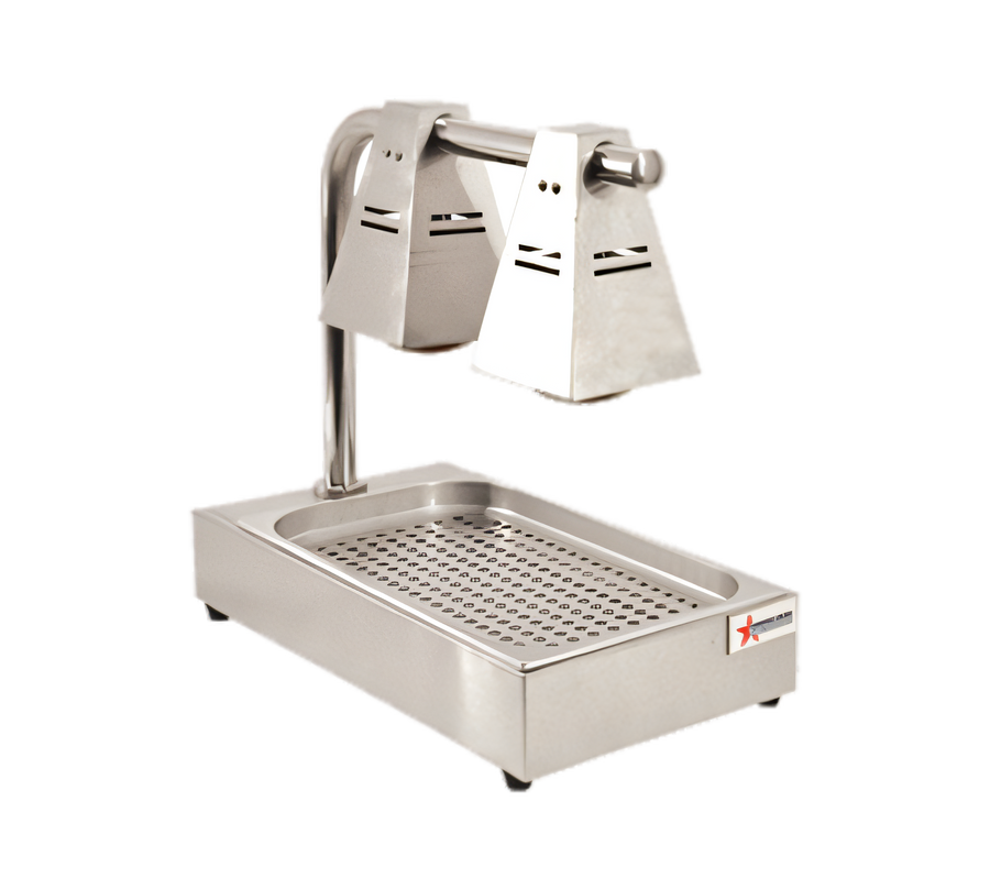 Product image #1 for Omcan Countertop Double Bulb Chip Dump Station