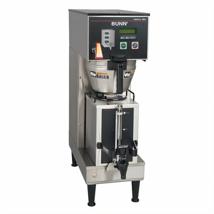 Product image #1 for BUNN BrewWISE Single GPR DBC Satellite Coffee Brewer with GPR Server, Dual Voltage Adaptable, 12.5 Gallons/Hour
