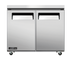 Thumbnail image #1 for Juneau 36-Inch Two-Section Undercounter Reach-In Refrigerator, Bottom-Mount, Solid Doors