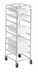 Thumbnail image #2 for Aluminum 8-Level Poly Box Rack Cart for 18 x 26 or 18 x 13 Boxes