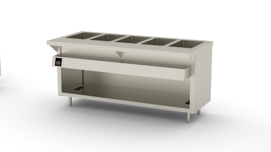 Product image #1 for Thurmaduke EW-5-DLPG Deluxe Ganged Waterless Well Unit, 5-Pan