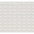 Thumbnail image #1 for Quantum QLP-3619HC Wall-Mounted Louvered Panel, 36"L x 19"H, 16-Gauge Cold-Rolled Steel, Oyster White Enamel Finish