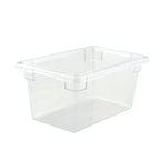 Thumbnail image #1 for Winco PFSH-9 Half-Size Clear Polycarbonate Food Storage Box, 5 Gallon, 12 x 18 x 9 Inches Case of 6