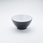 Thumbnail image #1 for American Metalcraft NB85 85 oz Round Melamine Bowl, 9 in, Black/White Two-Tone Case of 8