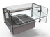 Thumbnail image #1 for Hatco Drop-In Modular/Ganged Hot Well Bundle with Sneeze Guard and Heat Lamp, 2 Full-Size Pans, 208V/1-Phase