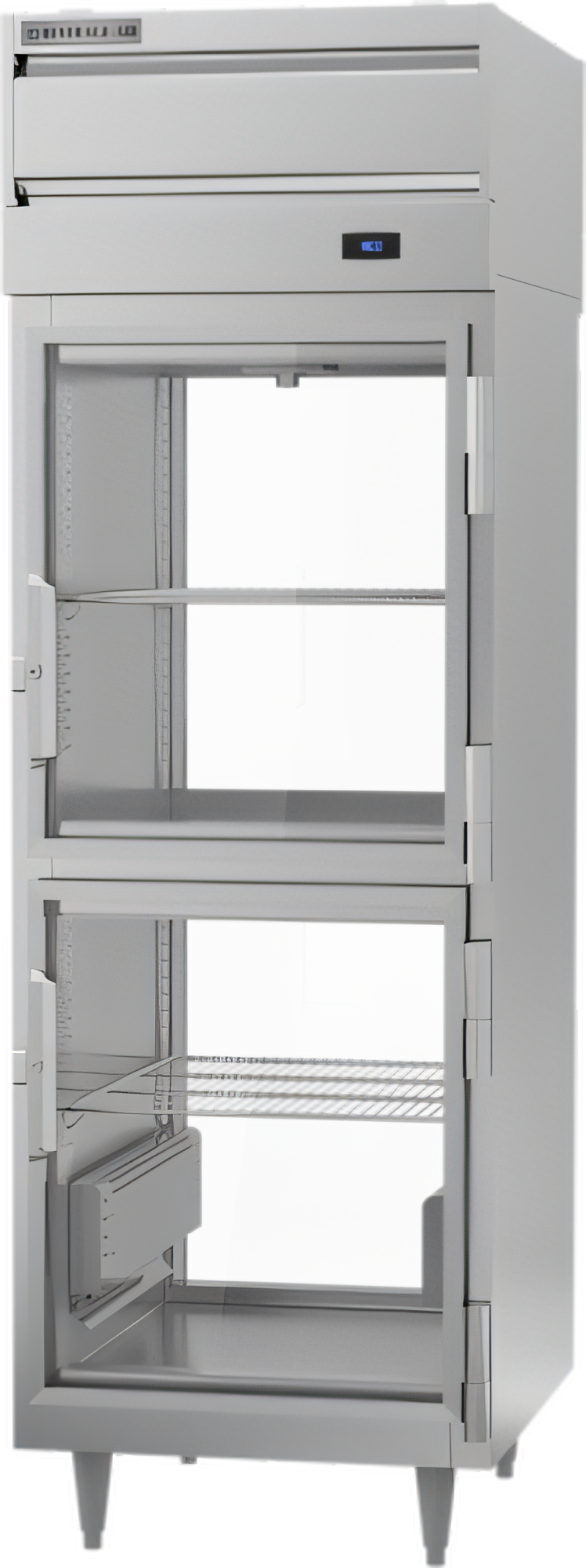 Product image #1 for Beverage-Air P Series One-Section Pass-Thru Pizza Holding Cabinet with 4 Half-Height Glass Doors, 21.5 Cu. Ft.