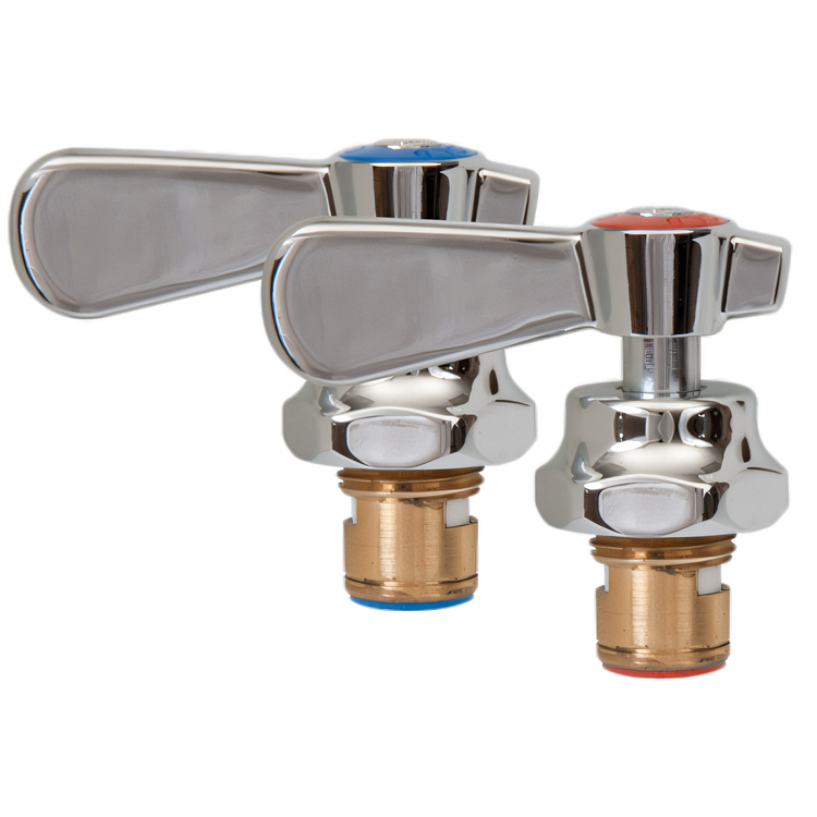 Product image #1 for OptiFlow Hot/Cold Faucet Valve Kit with Handles and Bonnets, Lead Free