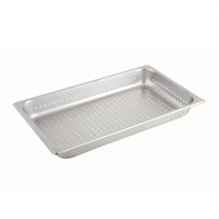 Winco Full-Size Perforated Steam Table Pan, 4-Inch Deep, 22-Gauge 18/8 Stainless Steel
