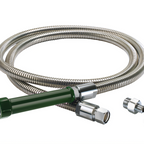Thumbnail image #1 for Krowne Royal Series 21-135L 72-Inch Flexible Stainless Steel Pre-Rinse Hose with Grip Case of 12
