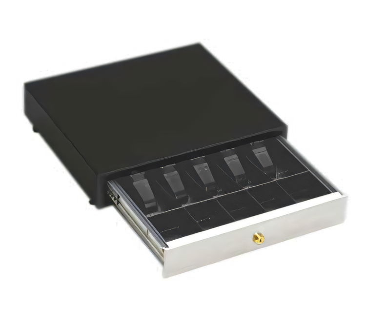 Product image #1 for Undermount Locking Cash Drawer with Stainless Steel Front and 5 Currency & 5 Coin Compartments