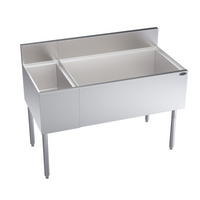Krowne Royal Series Underbar Multi-Station Ice Bin with Bottle Well and 10-Circuit Cold Plate