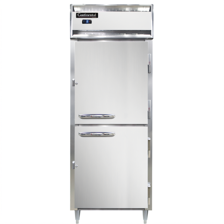 Product image #1 for Continental Refrigerator Designer Line D1FESNSAHD One-Section Shallow Depth Half-Door Reach-In Freezer