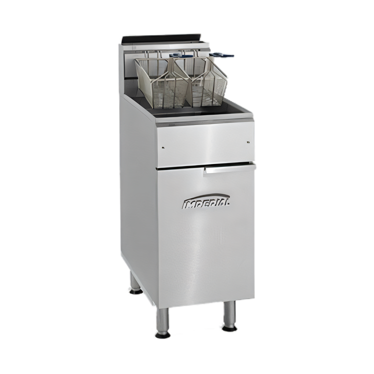 Product image #1 for Imperial IFS-40 Tube Fired Gas Floor Fryer, 40 lb. Oil Capacity