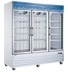 Thumbnail image #1 for Omcan 53 Cu. Ft. Three-Section Reach-In Glass Door Merchandiser Refrigerator