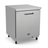Kelvinator Commercial 27-Inch One-Section Undercounter Refrigerator, 6.5 Cu. Ft., Solid Right-Hinged Door, Rear-Bottom Mounted Self-Contained Refrigeration